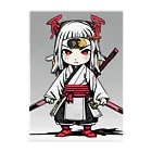 Zamurai【侍-samurai-】アートの女流Zamurai【侍女-makatachi-】ディフォルメ クリアファイル