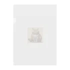 machakooのぽっちゃり猫 Clear File Folder