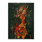 REISEI麗清-ARTの書画家：麗清REISEI「炎龍 FIRE DRAGON」3 Clear File Folder