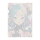 tokyo_citypopのkawaii 東京ガールアート　風船　着物　原宿 Clear File Folder