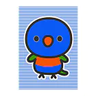 いんこ屋堂のゴシキセイガイインコ クリアファイル