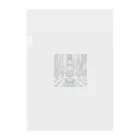 Artful Whiskersの一人旅の少女 Clear File Folder