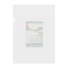 浮世絵屋の広重「冨二三十六景㉘　信州諏訪之湖」歌川広重の浮世絵 クリアファイル