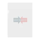 古着風作製所のmutual help 助け合い Clear File Folder