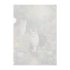 夜のねこの猫の楽園 Clear File Folder