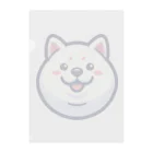 excitekonnoの丸顔シリーズ柴犬バージョン Clear File Folder