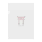 Mikazuki Designのかわいい　鳥居ロゴ　オリジナルグッズ Clear File Folder