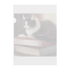 oekakishopの本と猫 Clear File Folder