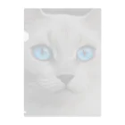 ソラトラの青目の猫 Clear File Folder