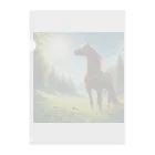 のんきさんの太陽と馬 Clear File Folder