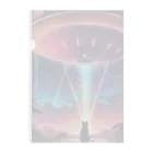 ParadigmStar　パラダイムスターのUFOに遭遇!? 不思議な猫のキャトルミューティレーション！👽🐱✨ Clear File Folder