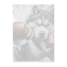 choropperのボクサーハスキー Clear File Folder