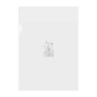 Yudanのアブストラクトな楽器のシルエット Clear File Folder