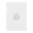 可愛らしいドラゴンのイラストグッズ店の可愛らしいドラゴンマスコット Clear File Folder
