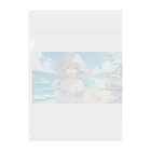 KULULU Canvasの夏の日差し Clear File Folder