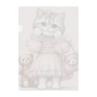 青りんごミュージアムのウーマンの休日 Clear File Folder