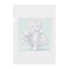 青りんごミュージアムのキャリアウーマン Clear File Folder