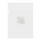 shopの花柄 Clear File Folder