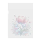 レベルUPのチューリップ×ダイヤモンド Clear File Folder