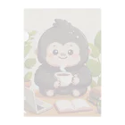 星パンダショップのほっこりコーヒーごりら君 Clear File Folder