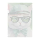 ryusky_333のサングラスをかけた猫がゴルフに集中！ Clear File Folder