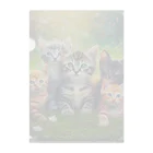 Colorful Canvasの猫ちゃん大集合 クリアファイル