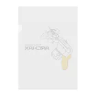 ツバメインダストリ株式会社のアーカックス　ハッチデザイン（黒ライン） Clear File Folder