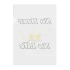 monkeyGのNO Beer　NO Life Clear File Folder