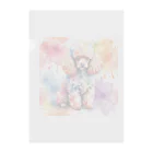 【ma chérie】A treasury of love.のカラフルトイプー Clear File Folder