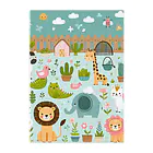 ニューライフマサラショップのワクワク動物園の愉快な仲間たち♪ Clear File Folder