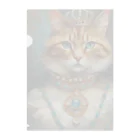 esmeralda64のパライバトルマリンの瞳の猫 Clear File Folder