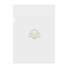 わんこグッズしょっぷcooのはにかみプードル Clear File Folder