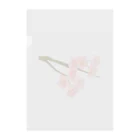 紅藤コミミズクの桜 クリアファイル