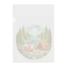 Forêt de Renardsのきつねキャンプ Clear File Folder