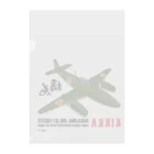 NYAO_AVIATIONの日本初のジェット戦闘機「橘花」KIKKA グッズ Clear File Folder