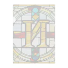 alphabet stained glassのstained glass N Clear File Folder