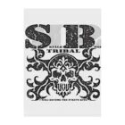 Ａ’ｚｗｏｒｋＳのSKULL&BONE TRIBAL GRUNGE BLK Clear File Folder