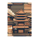 curtisの伝統的な日本の家屋 Clear File Folder