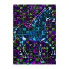 水草のデジタルでアートな馬 Ⅱ Clear File Folder