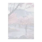 AQUAMETAVERSEの満開の桜を鑑賞する私 アメジスト 2846 Clear File Folder