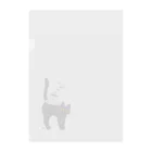 yoritomo's GALLERYのnoraneko  野良猫コーヒー Clear File Folder