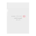 Blackbird_x03のクロツグミ SNOW Clear File Folder