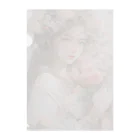 AQUAMETAVERSEのバラの花束と女性　なでしこ1478 Clear File Folder