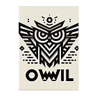 kotpopのOwl and knowledge Clear File Folder