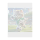 スポーツにゃんこ大戦争のサッカーにゃんこ クリアファイル