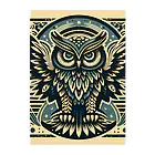 kotpopのSymmetrical Owls Clear File Folder