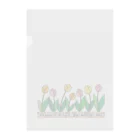 sari'sのThe blooming tulip flowers Clear File Folder