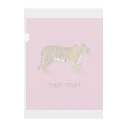 tigertigerの tigertiger ピンク Clear File Folder