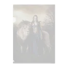 SWQAの女性とライオン クリアファイル