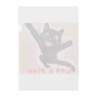 黒猫 亞里栖の黒猫と遊ぼう！ Clear File Folder